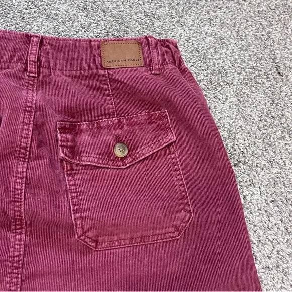 American Eagle Hi Rise A Line Corduroy Mini Skirt NWT - Picture 10 of 10